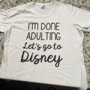 White Graphic T-Shirt with Fun Text